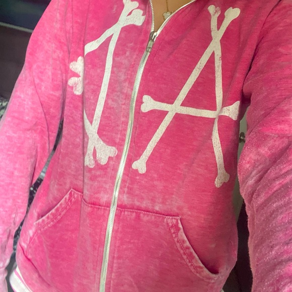 AVRIL LAVIGN Pink zip up hoodie - Picture 3 of 6